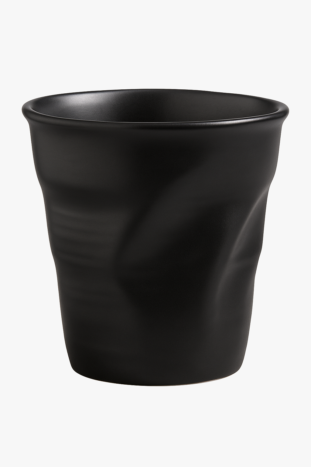 Tasse en gres plissee faite main style vintage