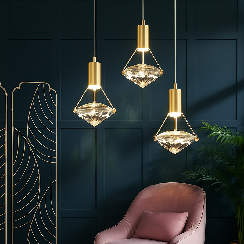 Thrisdar K9 cristal suspension LED lampe moderne Table de chevet suspension lampe cuisine salle à manger chambre lustre suspension