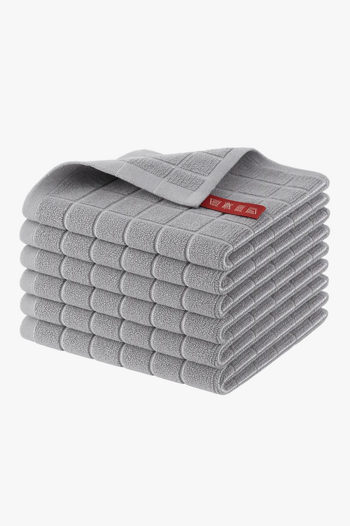 Torchon de cuisine coton éponge gaufré absorbant lot