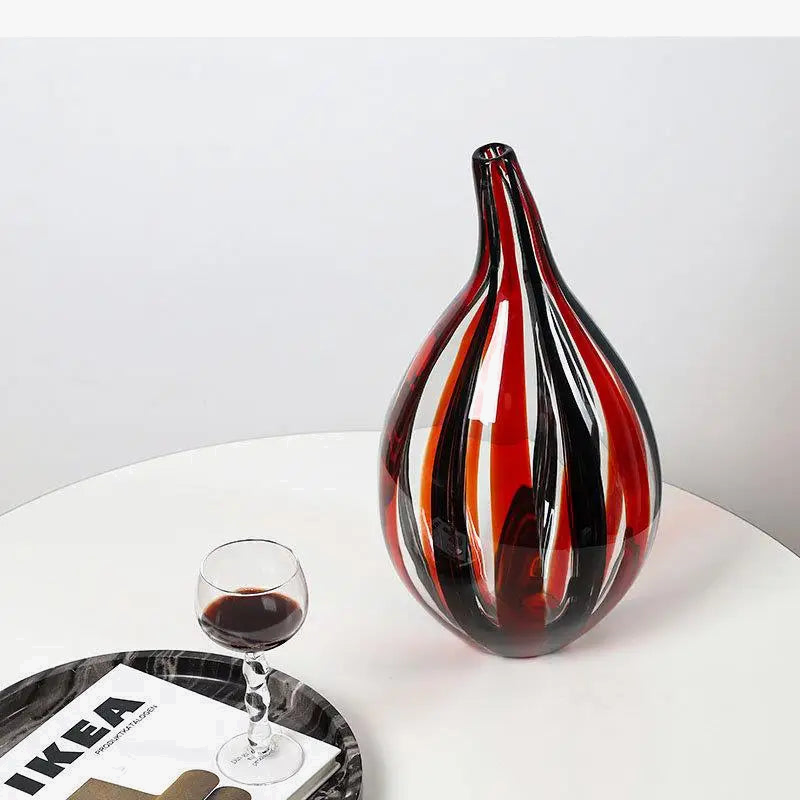 Vase en verre décoratif pour arrangements floraux et hydroponiques