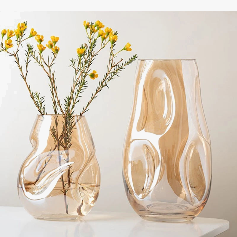 vase en verre pour arrangement floral décoration moderne