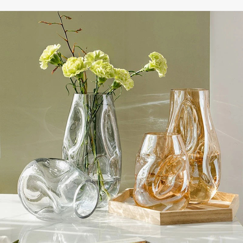 vase en verre pour arrangement floral décoration moderne