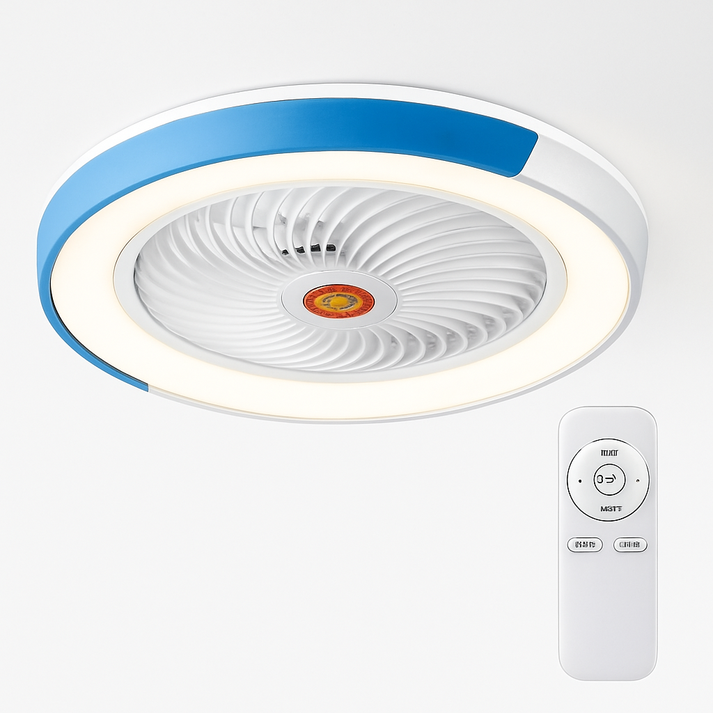 ventilateur de plafond intelligent bluetooth avec lumière télécommande - vue 9 sur 16