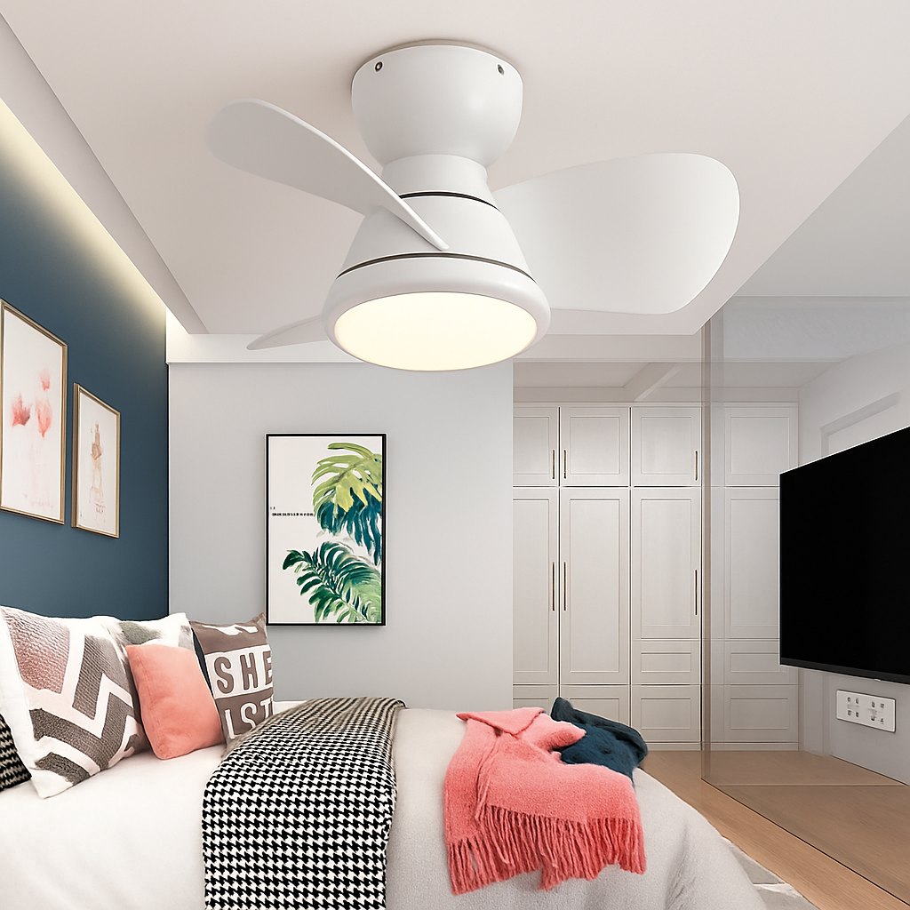 LED-Deckenventilator mit Fernbedienung - vue 3 sur 9