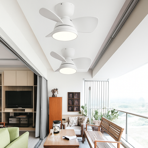 LED-Deckenventilator mit Fernbedienung - vue 5 sur 9