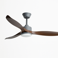 Moderner LED-Deckenventilator mit Fernbedienung und Beleuchtung