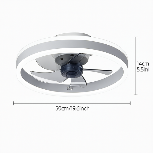 ventilateur de plafond led moderne télécommandé à 6 vitesses