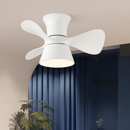Deckenventilator mit Licht, Fernbedienung und 6 Geschwindigkeiten - vue 4 sur 12