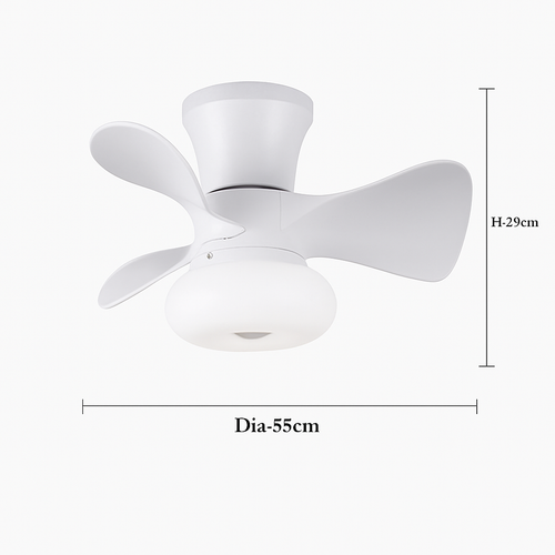 Deckenventilator mit Licht, Fernbedienung und 6 Geschwindigkeiten - vue 13 sur 12