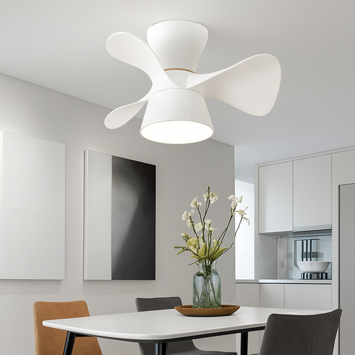 Deckenventilator mit Licht, Fernbedienung und 6 Geschwindigkeiten - vue 5 sur 12