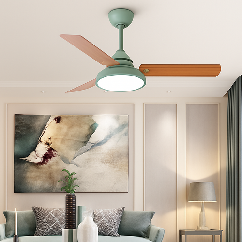 Moderner Deckenventilator mit Licht und Fernbedienung - vue 7 sur 6