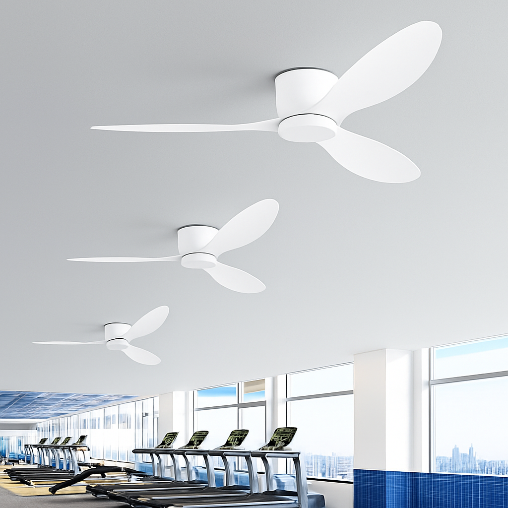 Moderner Deckenventilator mit Fernbedienung ohne Licht - vue 5 sur 8