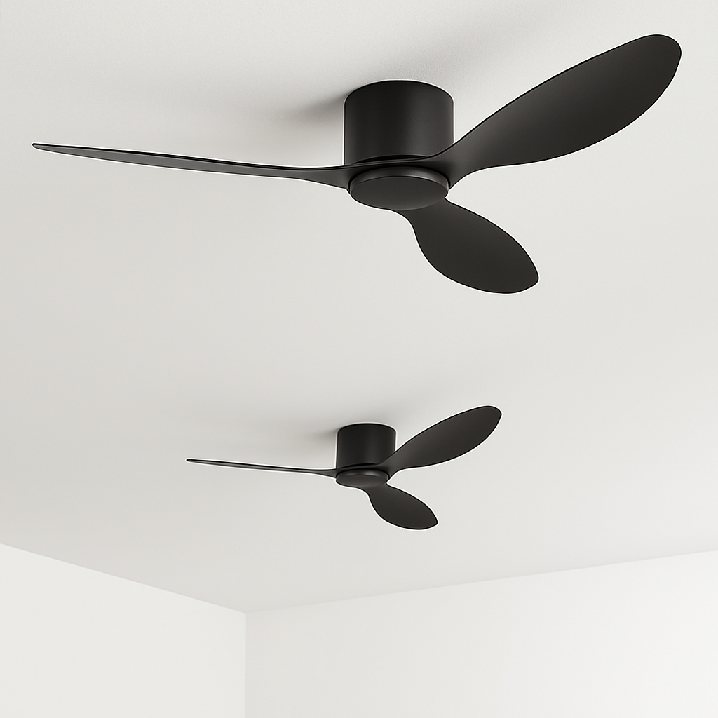 ventilateur de plafond moderne led sans lumière 6 vitesses avec télécommande - vue 11 sur 12