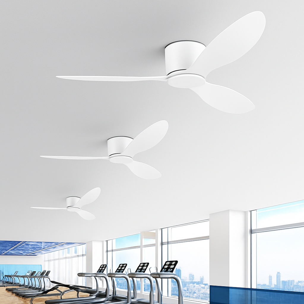 Moderne Deckenventilatoren mit Fernbedienung ohne Licht - vue 6 sur 9