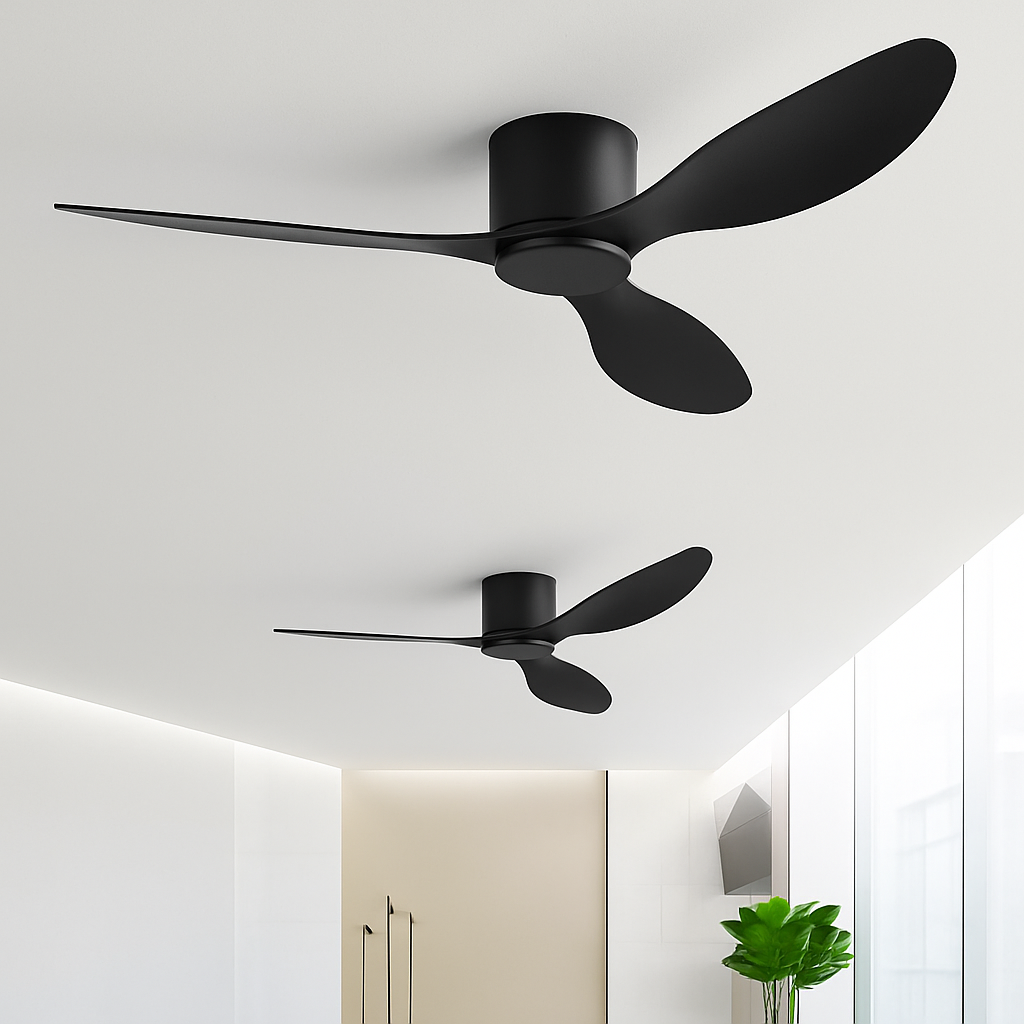 Moderne Deckenventilatoren mit Fernbedienung ohne Licht - vue 7 sur 9
