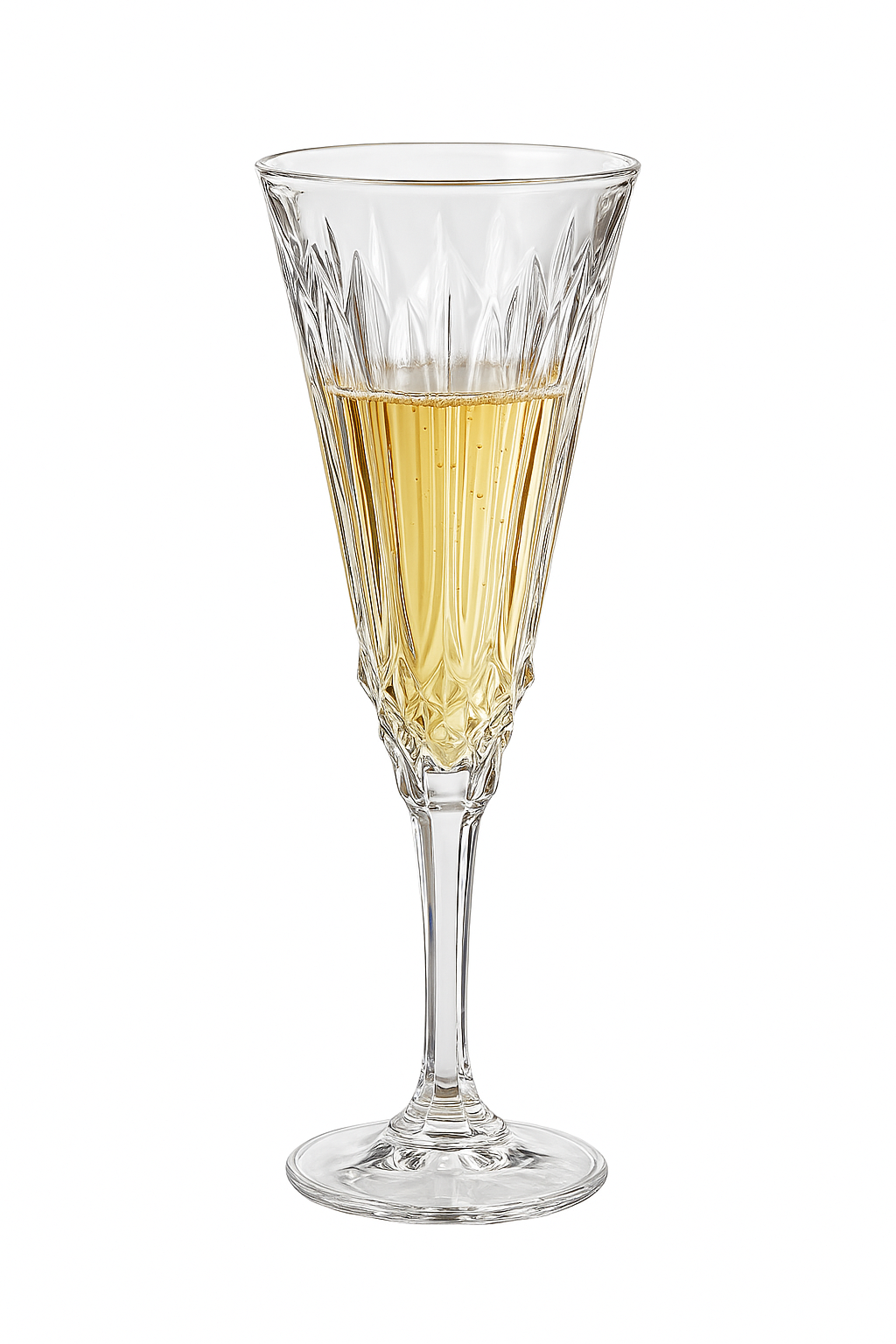 Verre a cocktail retro luxe verre relief elegant - vue 2 sur 2