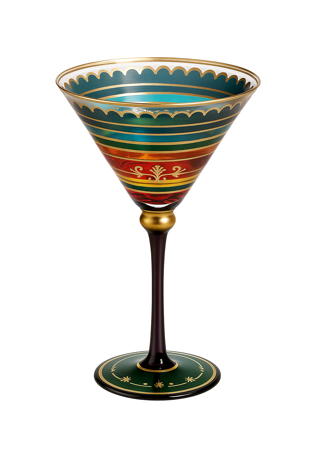 Verre a vin pied style nordique cocktail creative