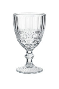 Verre a vin relief style retro verre epais
