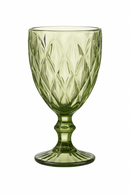 Verre a vin retro en relief verre epais
