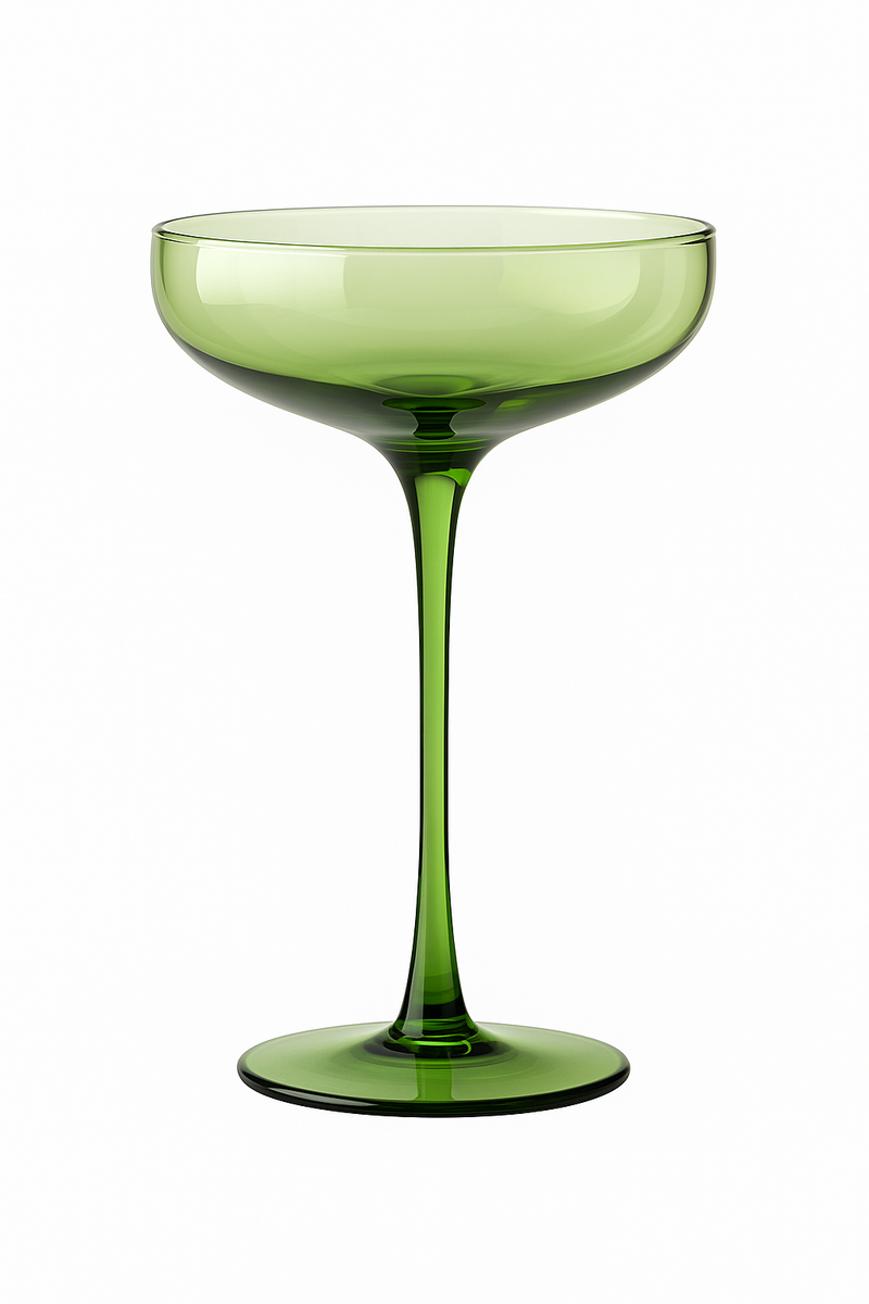 Verre à whisky rétro cristal motif vertical vintage
