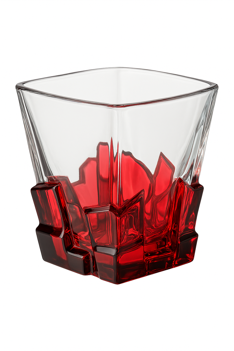 Verre artistique relief style spatial luxe whisky