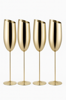 verre champagne inox texturé coupe cocktail bar