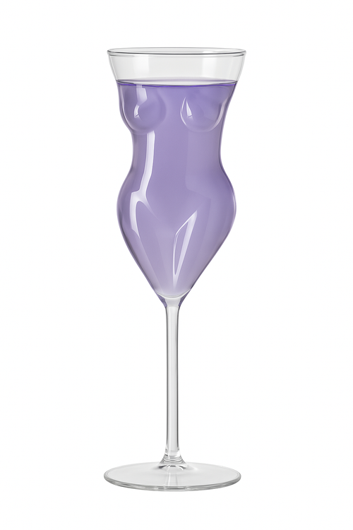 Verre cocktail forme humaine original pour soirées festives