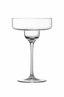 Verre cocktail margarita design élégant pied incliné