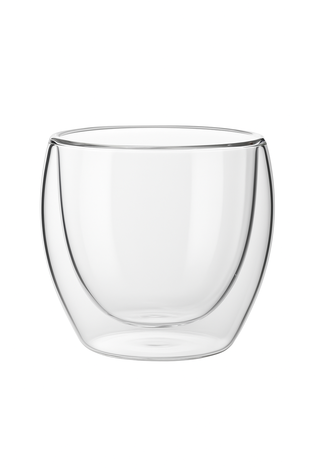Verre double paroi strié isolant café thé whisky