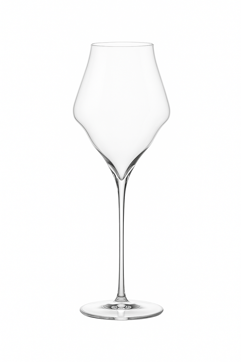 Verre flute champagne cristal artisanal leger elegant