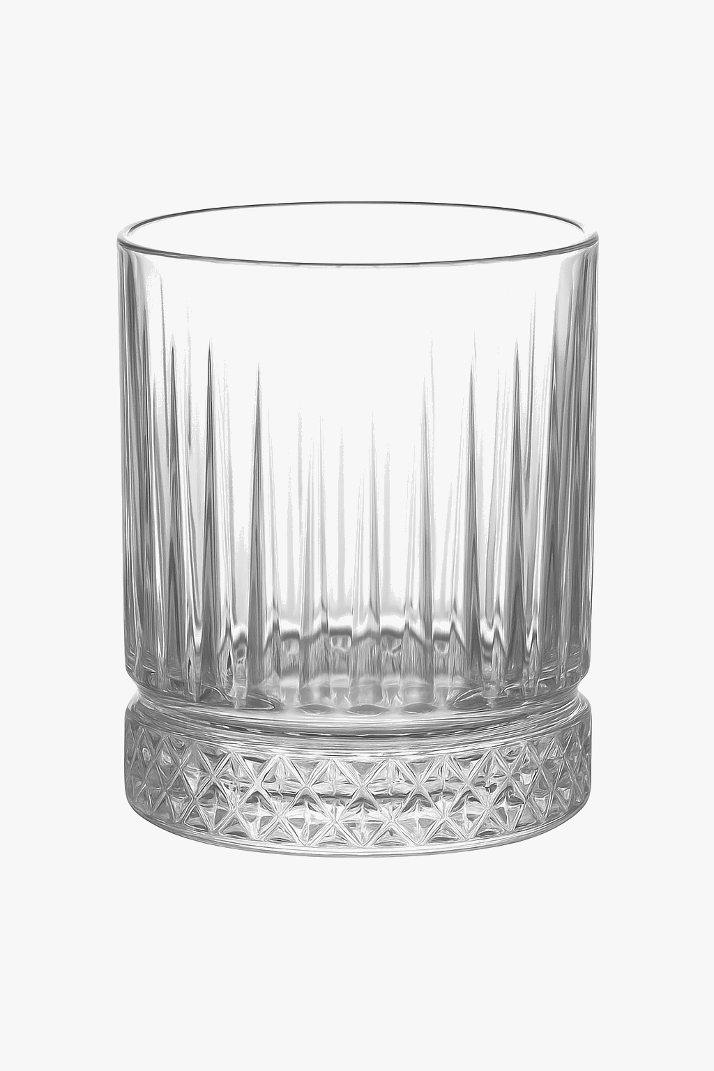 Verre strié vertical multifonction vin bière eau maison