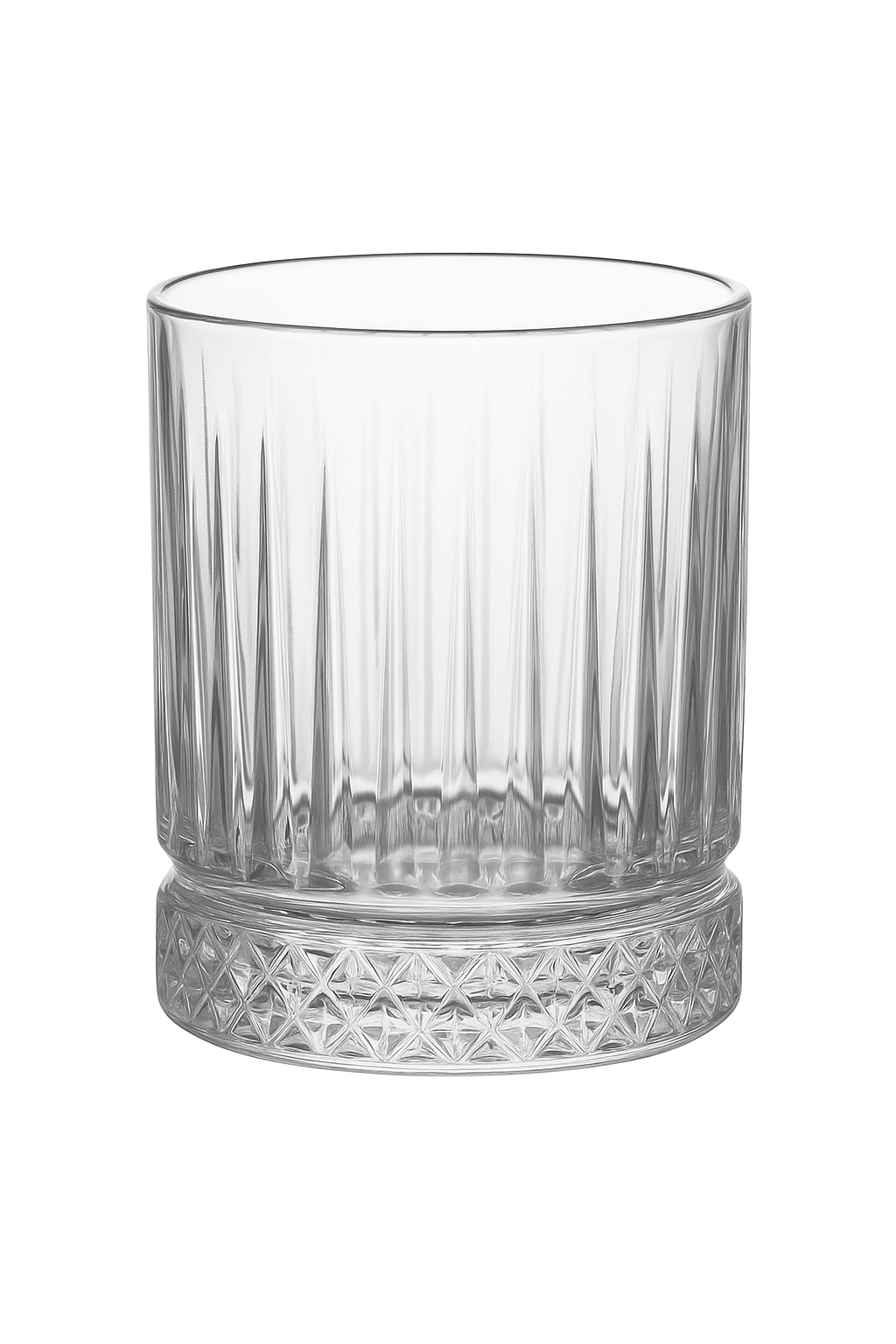 Verre strié vertical multifonction vin bière eau maison