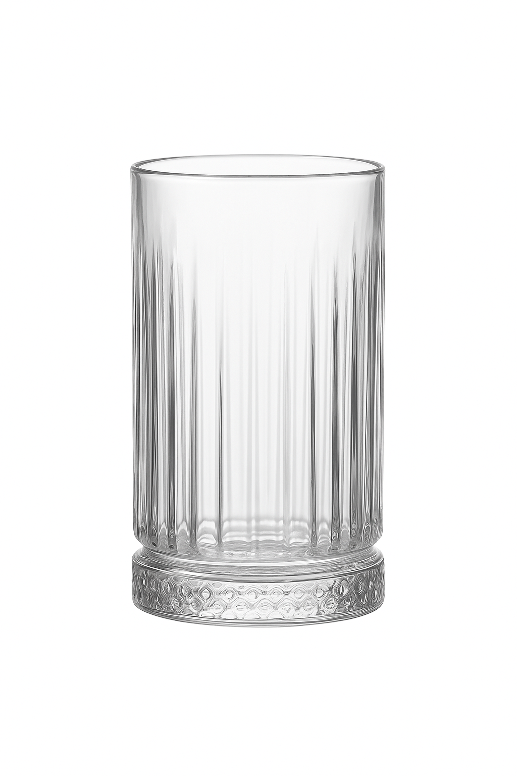 Verre transparent à rayures verticales style bar polyvalent