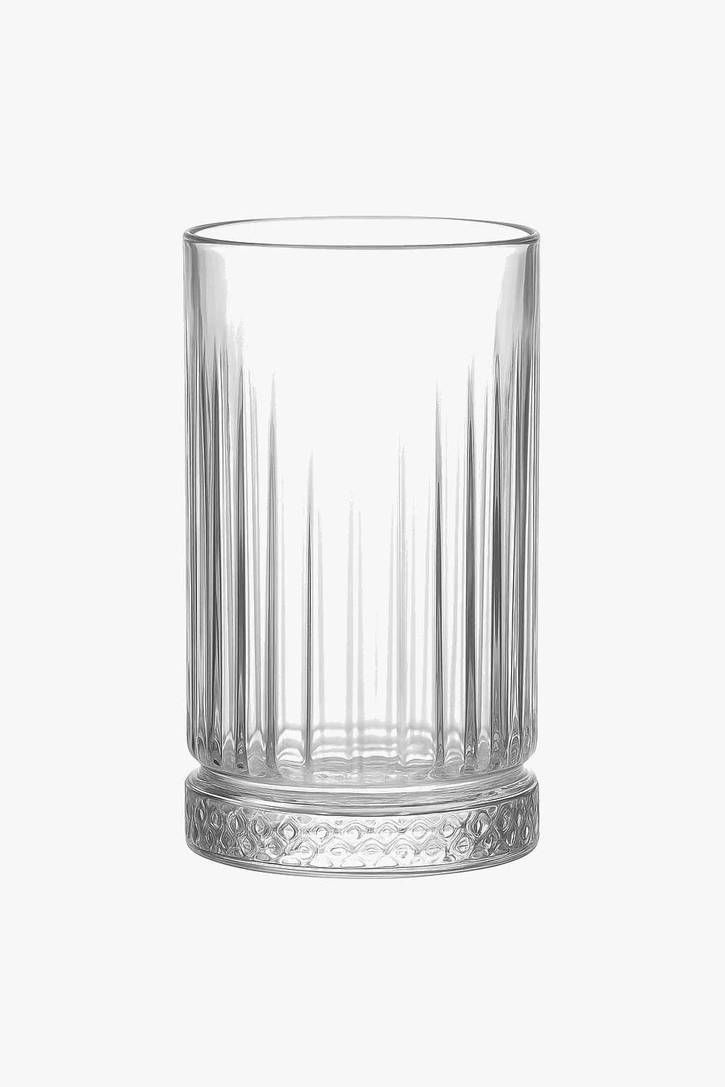 Verre transparent à rayures verticales style bar polyvalent