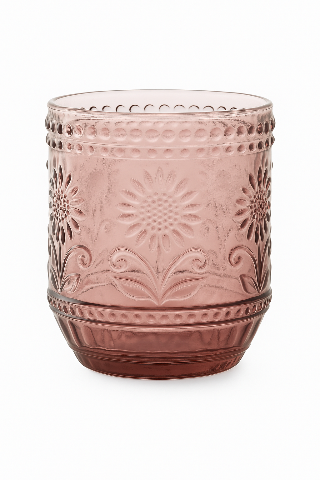Verre vintage sans pied strié résistant chaleur cuisine - vue 2 sur 2