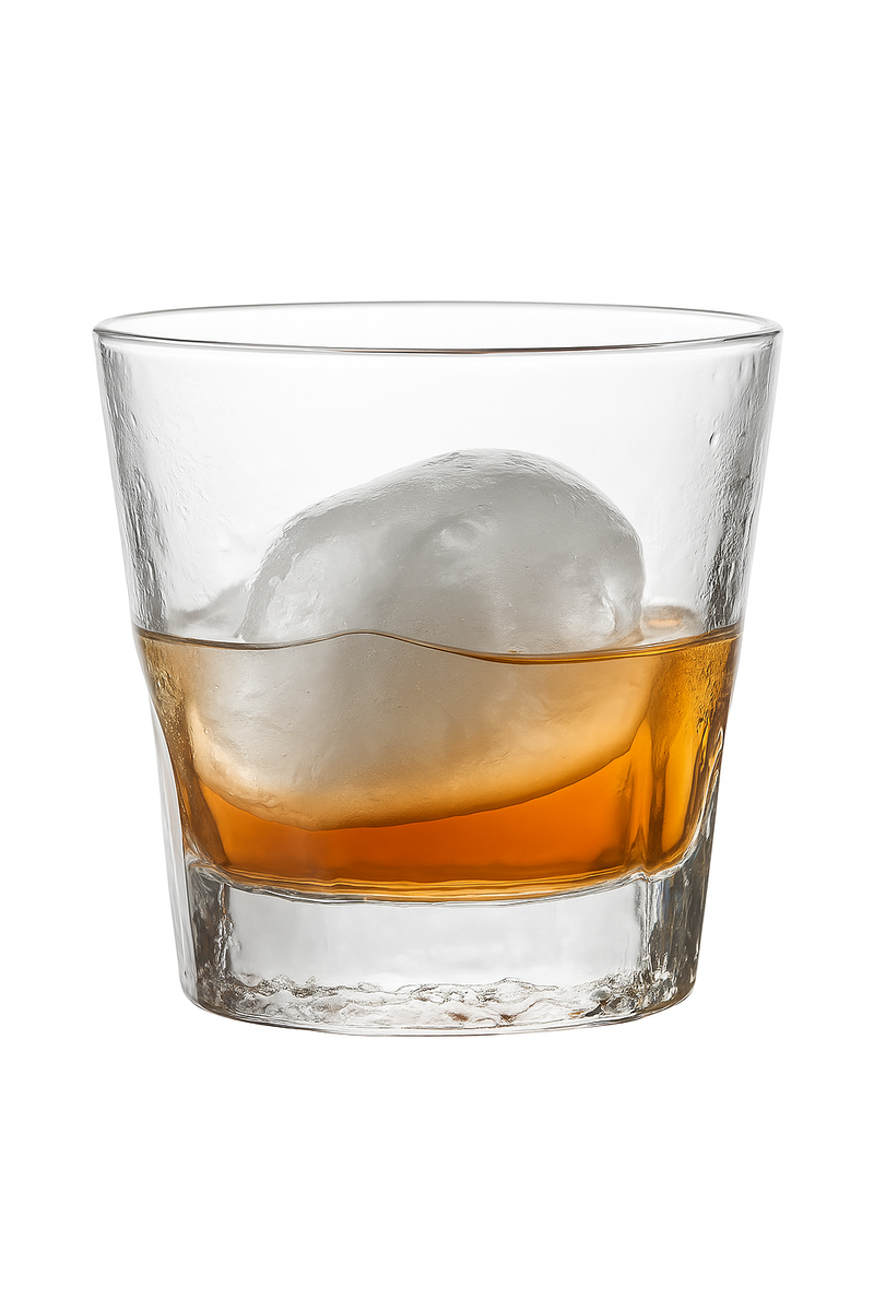 Verre whisky relief epais resistant cocktails maison