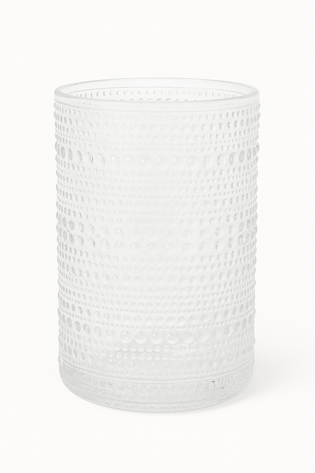 Verres a pied retro relief pour cocktails eau
