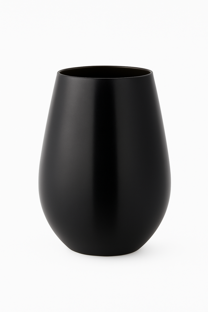 Verres a vin acier inoxydable style bar design