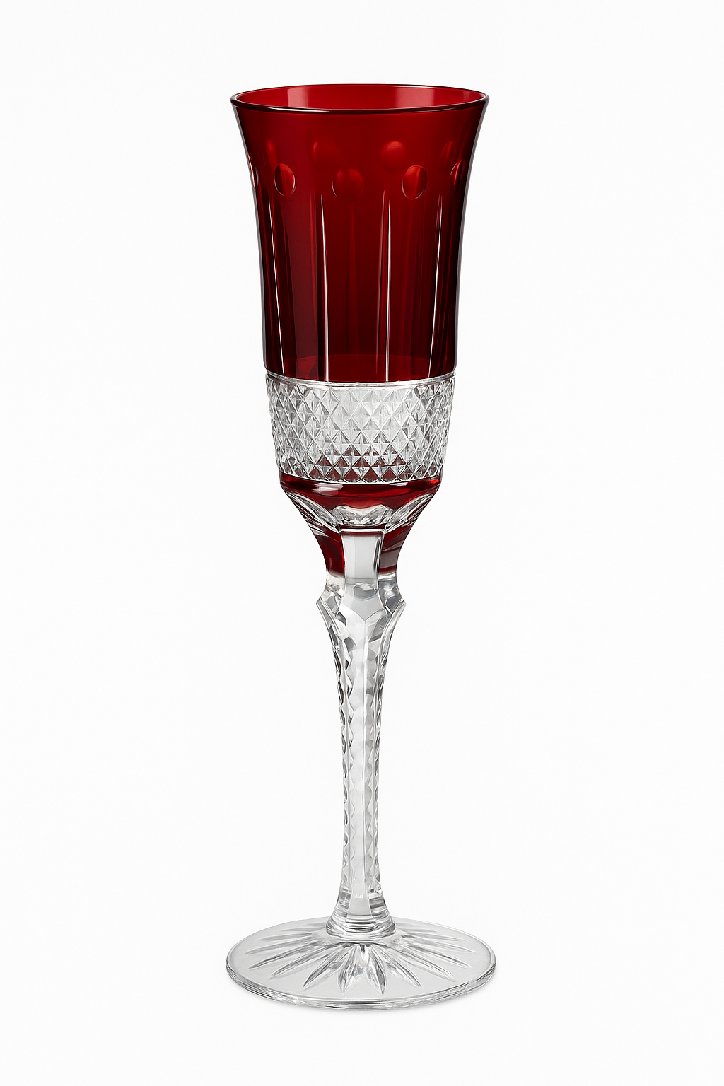 Verres à vin antique gravés main pied taillé