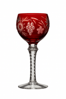 Verres à vin cristal gravé style antique
