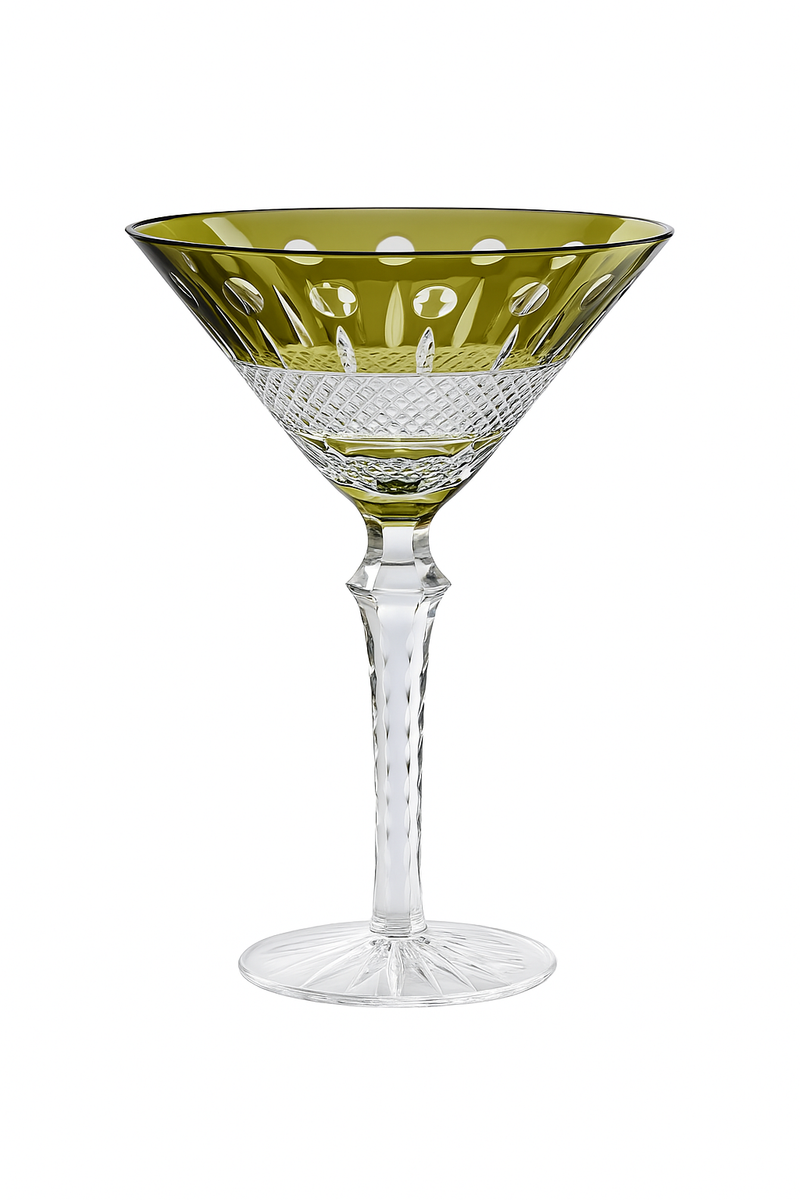 Verres a vin cristal grave style antique pied