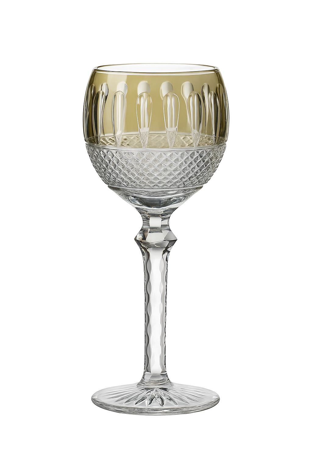 verres a vin cristal grave style antique relief