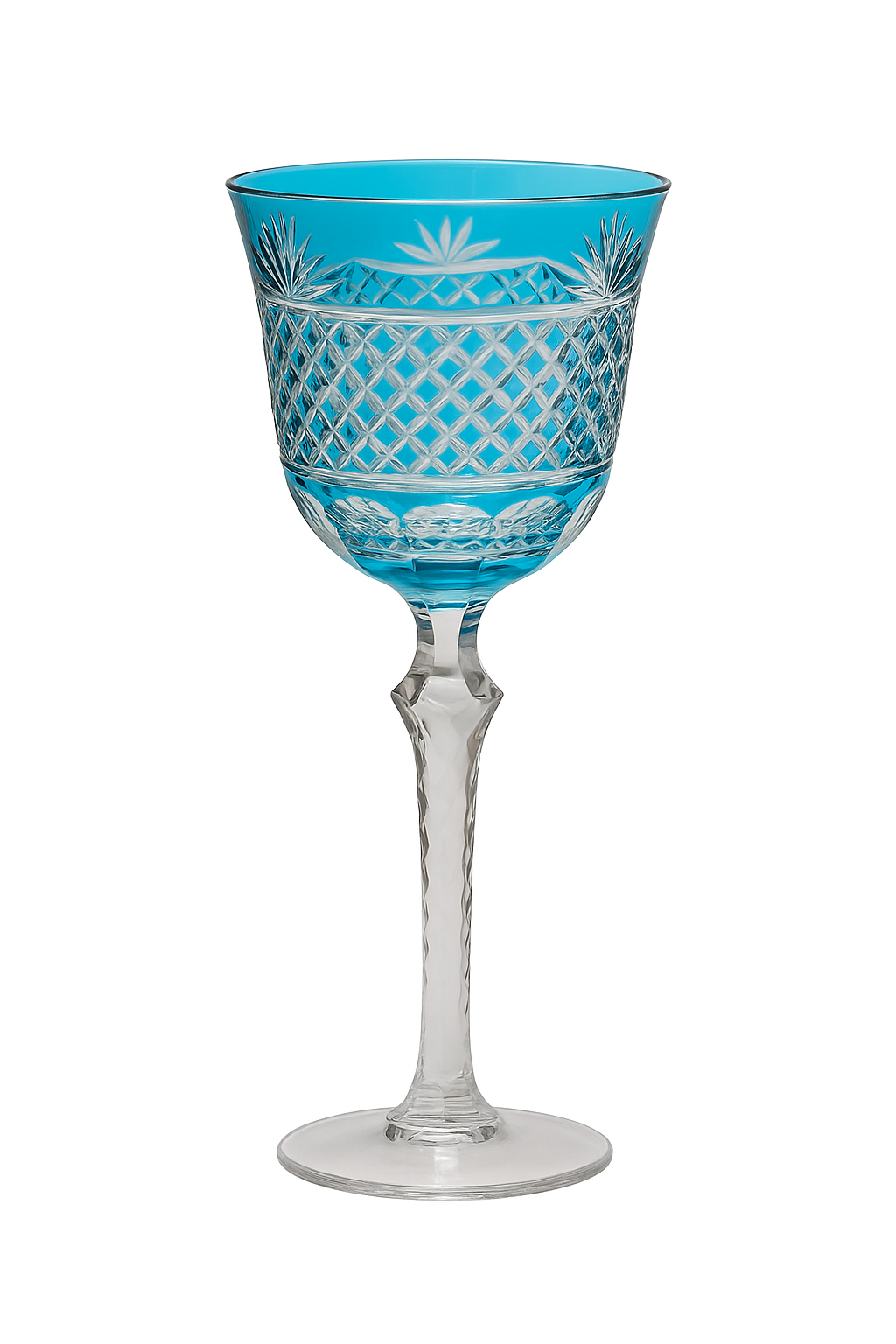 Verres a vin cristal style antique graves main