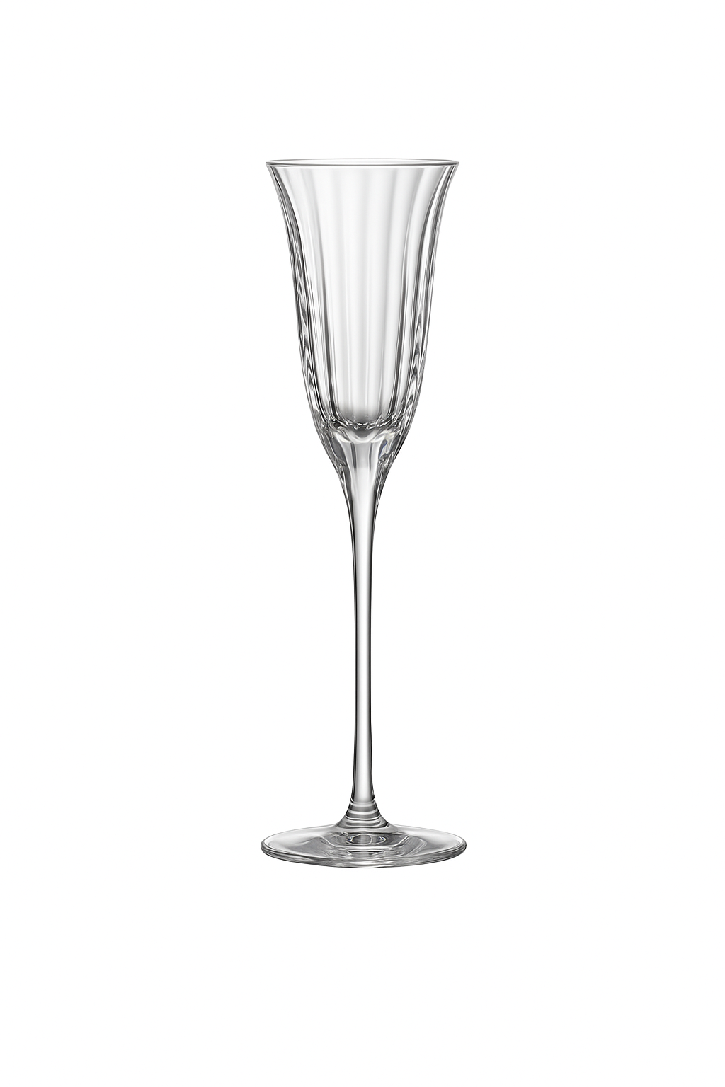 Verres à vin cristal style rétro motif floral - vue 2 sur 2