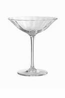 Verres à vin cristal style rétro rayures fleurs