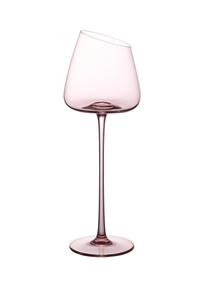 Verres a vin design bord incline fond concave cristal