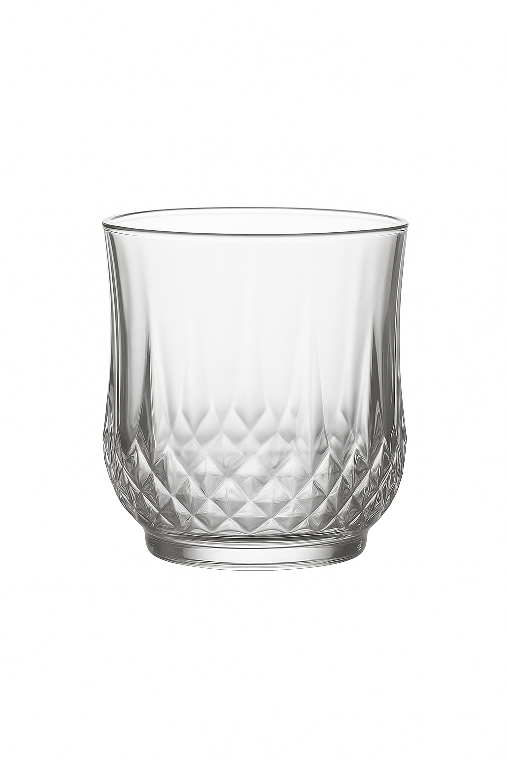 Verres à vin motif diamant verrerie élégante multiusage