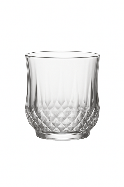 Verres à vin motif diamant verrerie élégante multiusage