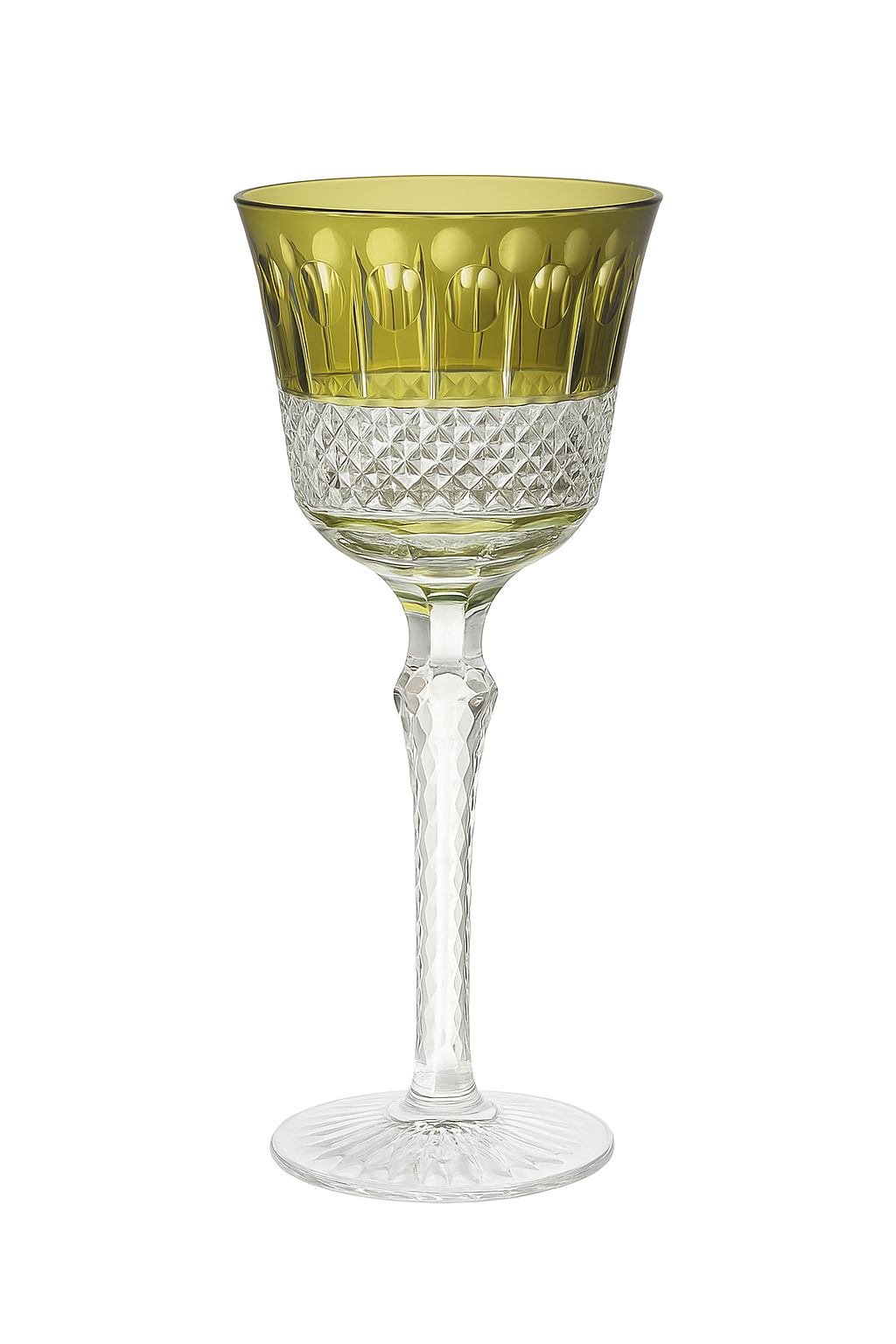 verres à vin style antique gravés pied travaillé