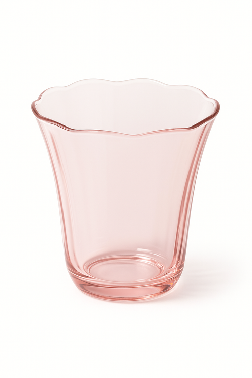 Verres à vin vintage motif floral en cristal